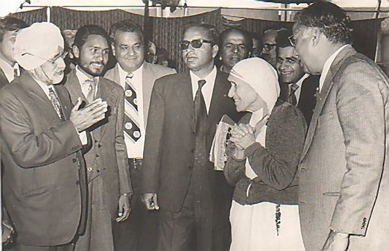 Dr Shamsher Singh with Mother Teresa